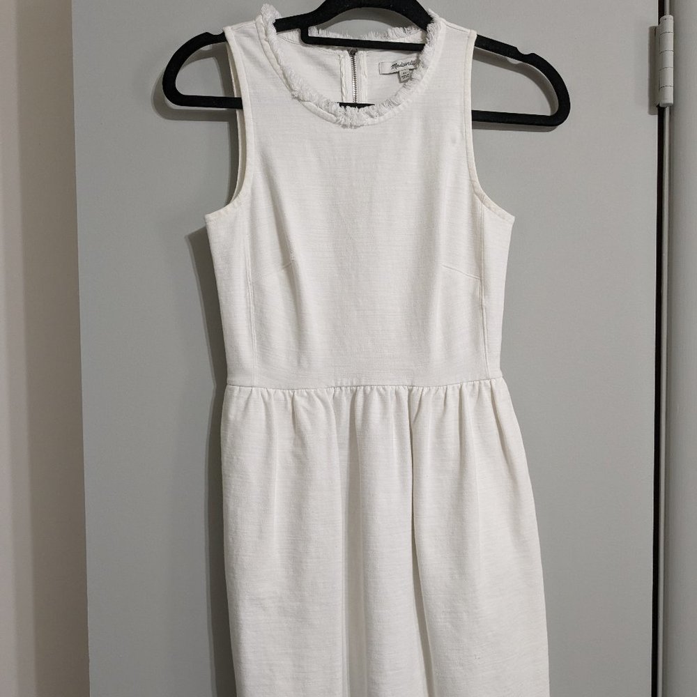 Madewell White Dress with Pockets